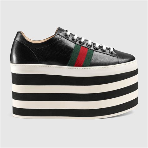 gucci shoes platform leather women|gucci platform shoes nordstrom.